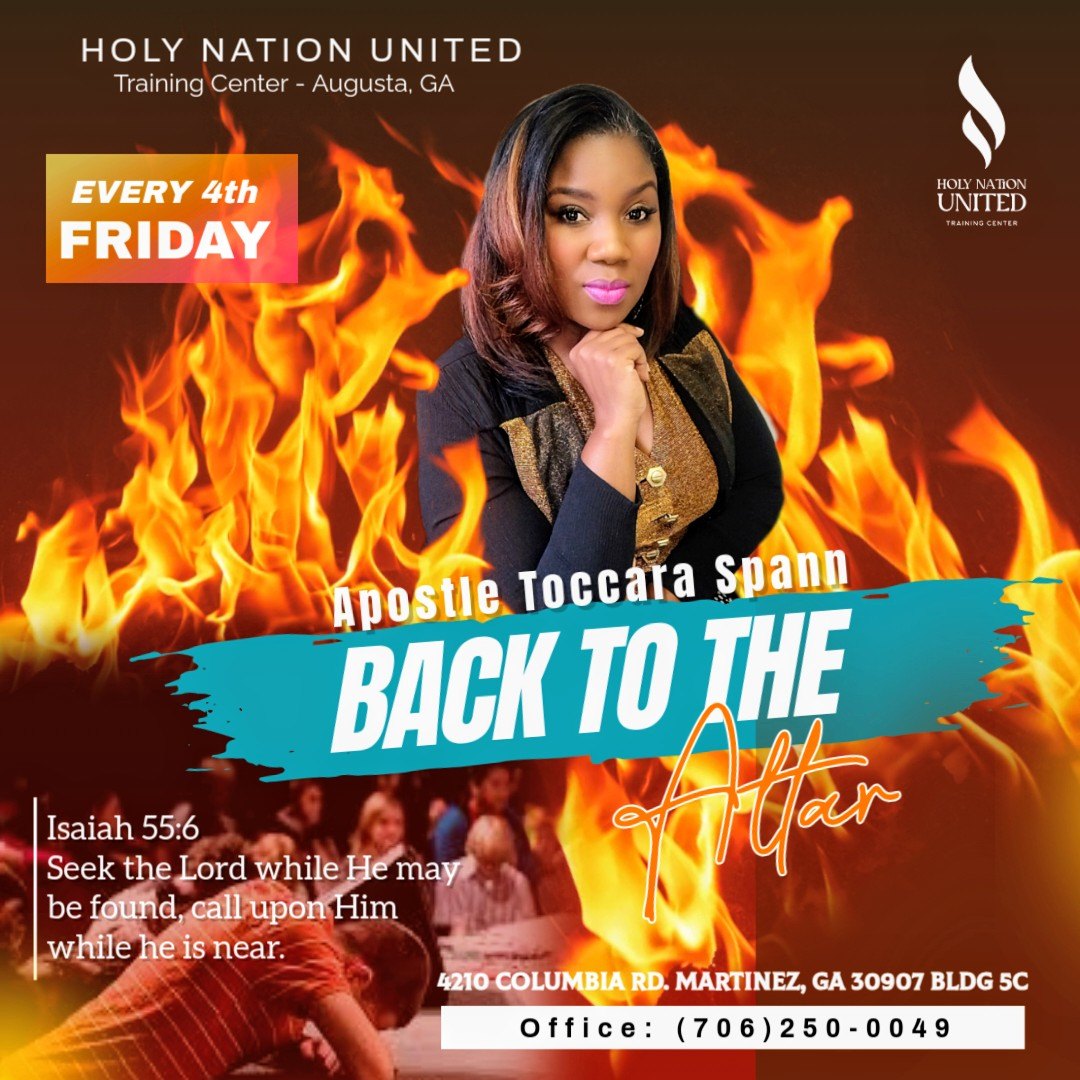 Back to the Altar — every 4th Friday with Apostle Toccara Spann